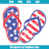 4th of July Flip Flops Svg