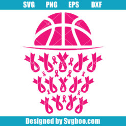 Breast Cancer Awareness Basketball Svg