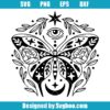 Celestial Moon Butterfly Svg