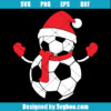 Christmas Soccer Snowman Svg
