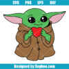 Cute Alien Heart Svg