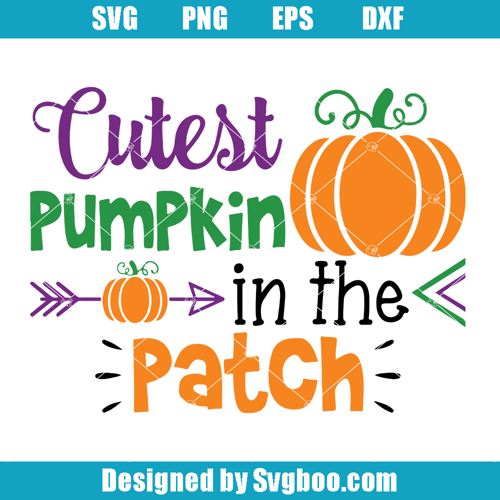 Cutest Pumpkin in the Patch Svg, Pumpkin Boy Svg, Halloween Svg