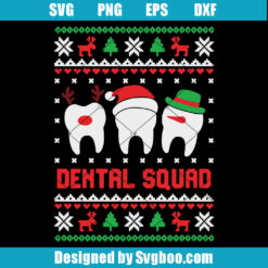 Dental Squad Christmas Svg