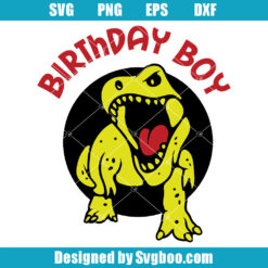 Dinosaur Birthday Boy Svg