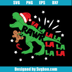 Dinosaur Christmas Svg