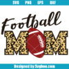 Football Mom Leopard Print Svg