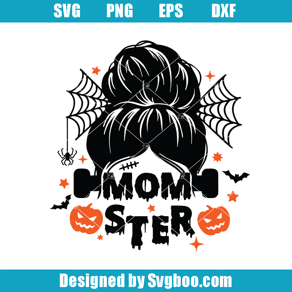 Funny Mom Halloween Svg, Momster Svg, Spooky Mama Svg