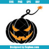 Funny Pumpkin Bomb Svg