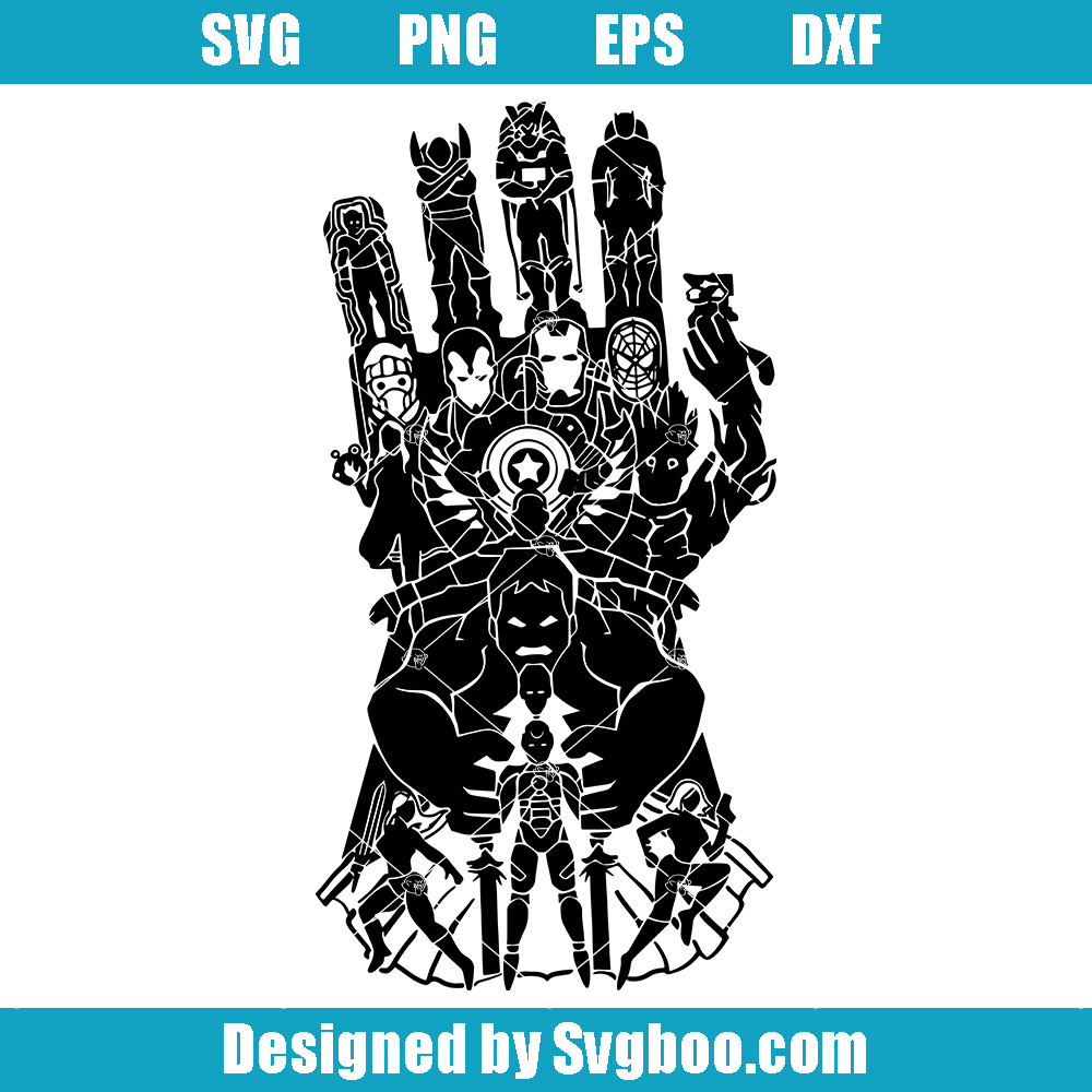 Avengers Hero Svg, Infinity Gloves Svg, Team Hero Svg Avengers Hero Svg