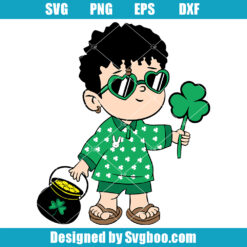 Baby Bad Bunny Patrick Day Svg, Dia de San Patricio Svg