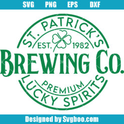 Brewing Co. Premium Svg, St Patrick's Day Svg, Shamrock Svg