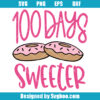 Cute Donut 100 Days Of School Svg