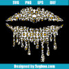 Leopard Dripping Lips Svg