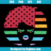 Rainbow African American Woman Svg