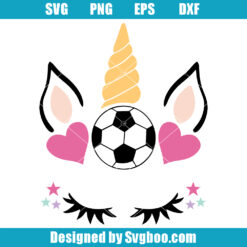 Soccer Unicorn Svg