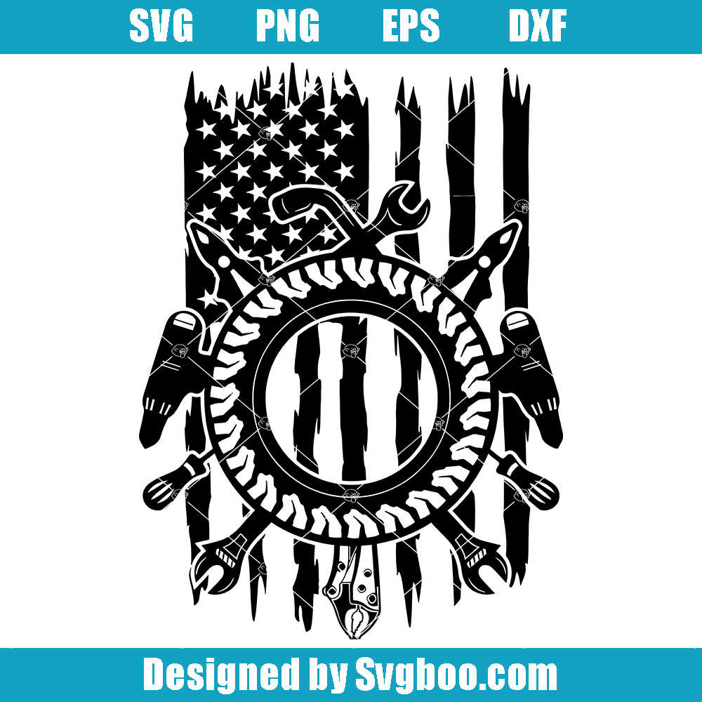 US Repair Mechanic Tools Svg, Mechanical Dad Svg, Shop Logo Svg