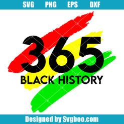 365 Black History Svg