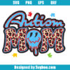Autism Awareness Mom Retro Vintage Smile Face Svg