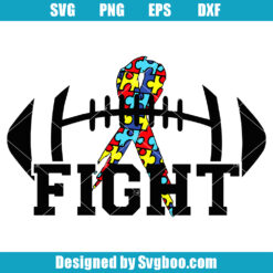 Autism Football Svg