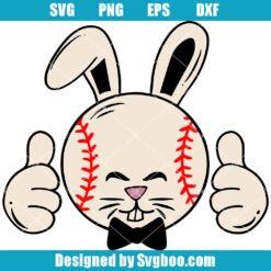 Baseball Bunny Easter Svg