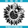 Bee And Sunflower Svg