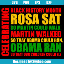 Celebrating Black History Month Svg