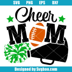 Cheer Mom Football Svg
