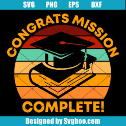 Congrats Mission Complete Svg