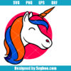 Cute Unicorn Face Svg