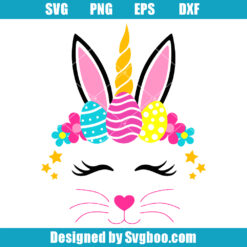 Easter Bunny Unicorn Svg