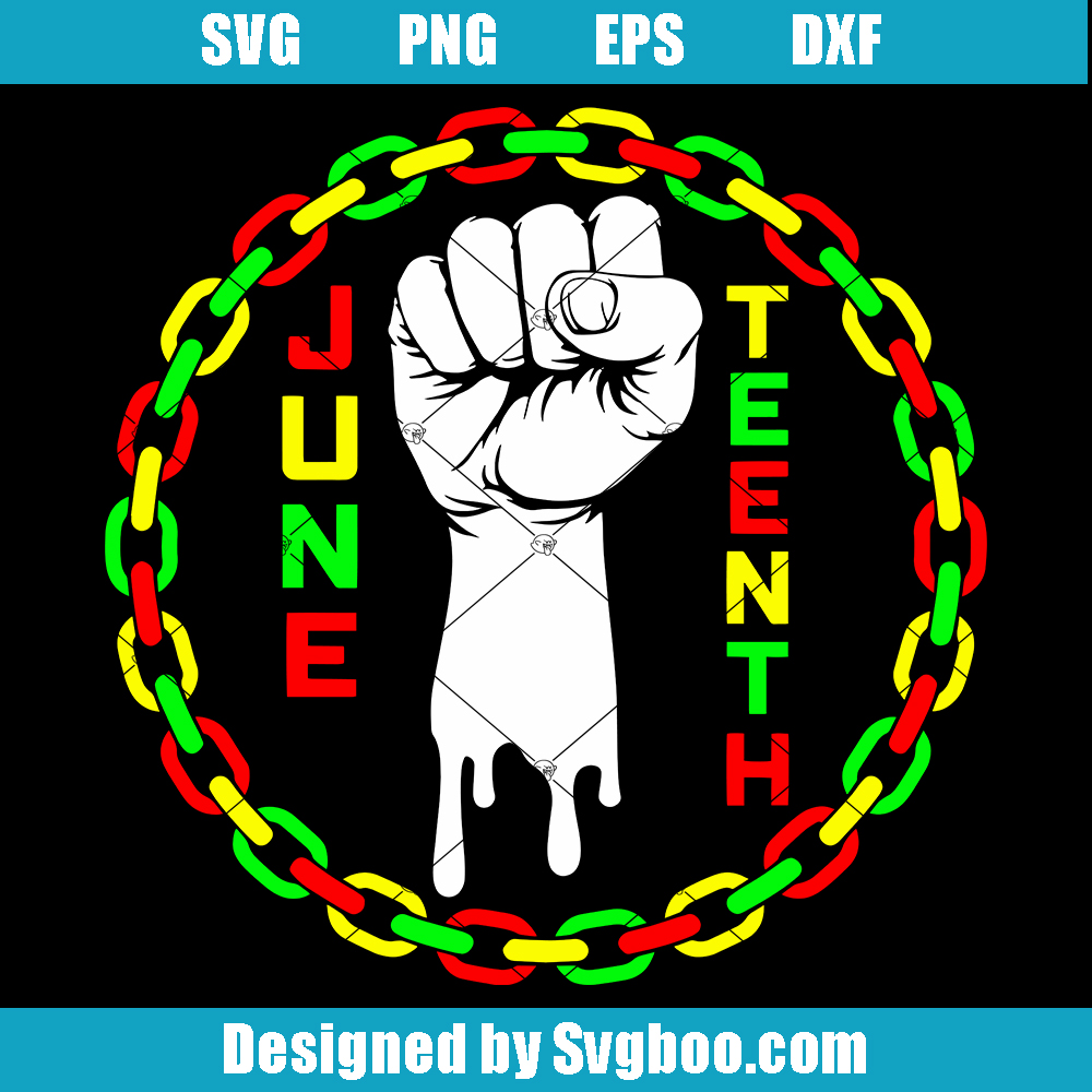 Fist Juneteenth Svg, Fist Svg, African American Svg Fist Juneteenth Svg