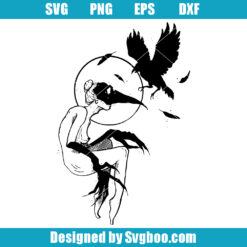Gothic Crow Svg