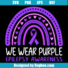 In April We Wear Purple Svg