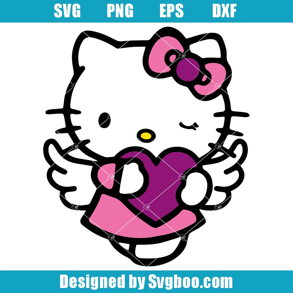 Kitty Cat Svg, Kitty Cartoon Svg, Cute Cartoon Character Svg
