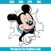 Micky Mouse Perforated Svg
