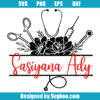 Nurse Split Monogram Frame Svg