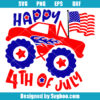 Patriotic Monster Truck Svg