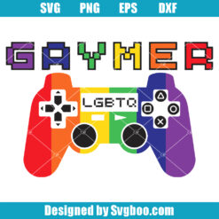 Rainbow Controller Svg, LGBTQ Svg, Pride Month Svg, Gaymer Svg