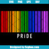 Rainbow Pride Gay Barcode Svg