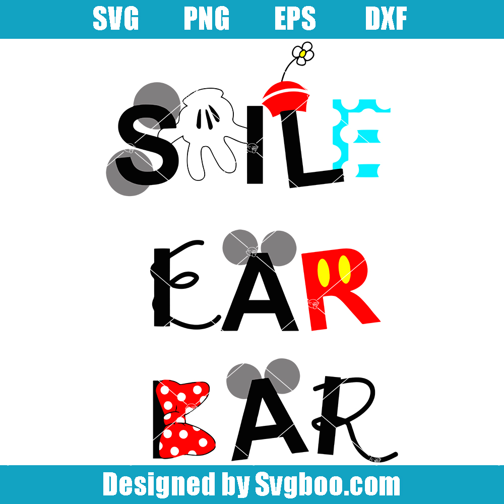 Smile From Ear To Bar Svg, Smile Ear Bar Svg, Mouse Bow Svg Smile From Ear To Bar Svg