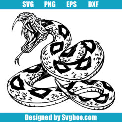 Snake with Fangs Svg