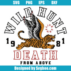 Tiger with Wings Svg