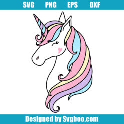 Unicorn Face Svg, Unicorn Girl Svg, Cute Unicorn Svg