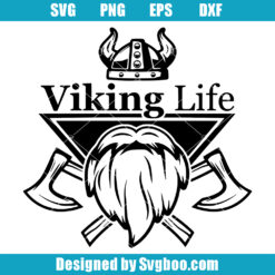 Viking Life Svg, Viking Logo Svg, Norse Mythology Svg