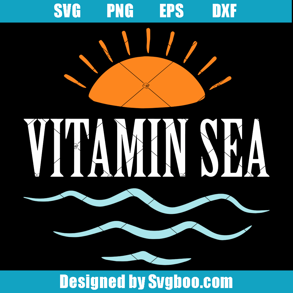 Vitamin Sea Svg, Sunset Beach Svg, Summer Svg Vitamin Sea Svg