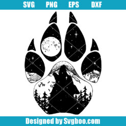 Wolf Footprints Svg