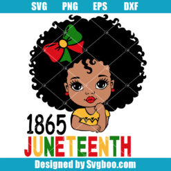 1865 Juneteenth Peekaboo girl Svg
