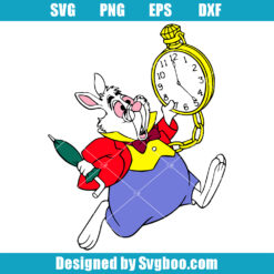 Alice in Wonderland The White Rabbit Svg