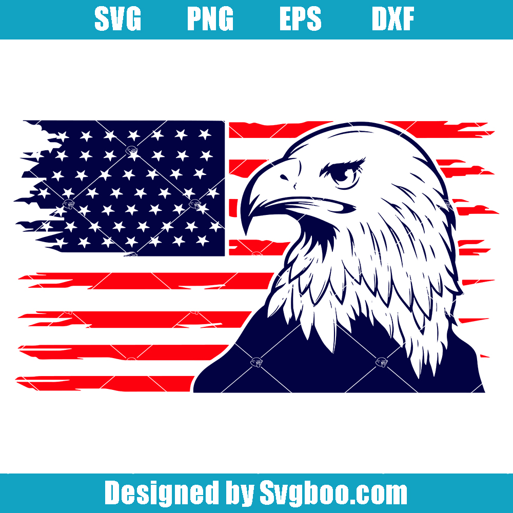 America Bald Eagle Svg, Eagle Head Svg, America Symbol Svg