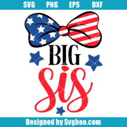 American Big Sister Svg